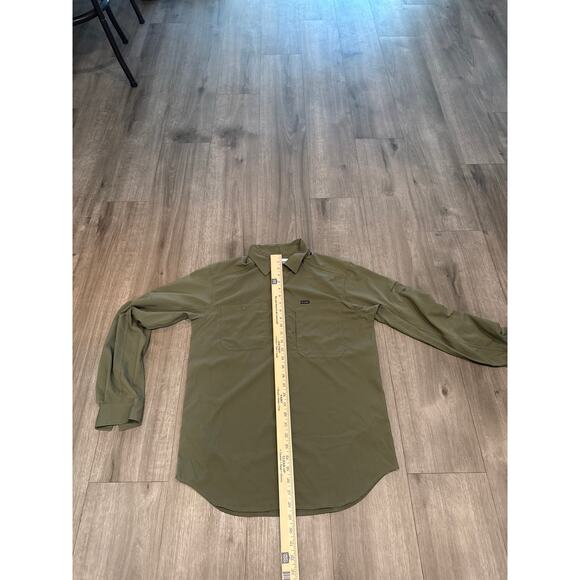 Columbia Omni Shade Men's Silver Ridge Utility Shirt Olive Green Size Small - Picture 9 of 9